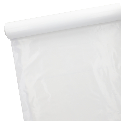 [10589] 6 x Tischdecke, Folie 50 m x 80 cm weiss