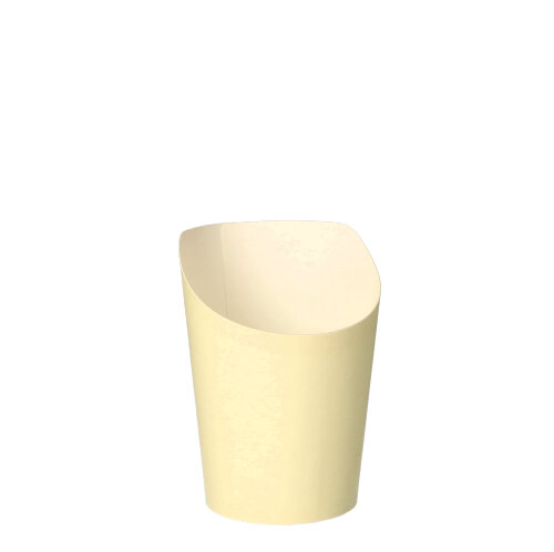 [10647] 20 x 75 Snackbecher, Pappe "To Go" 0,16 l Ø 7,5 cm · 9,9 cm beige