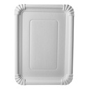 250 Teller, Pappe "pure" eckig 21,5 cm x 29 cm weiss