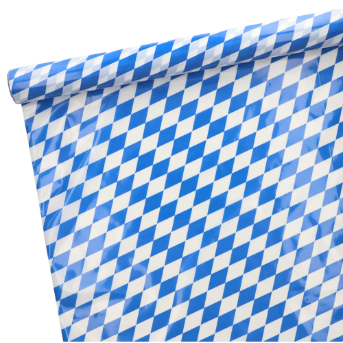 6 x Tischdecke, Folie 20 m x 1 m "Bayrisch Blau"