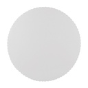 5 x 100 Tortenunterlagen, Pappe "pure" rund Ø 28 cm weiss mit gezacktem Rand