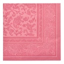 8 x 20 Servietten "ROYAL Collection" 1/4-Falz 40 cm x 40 cm rosa "Ornaments"