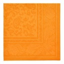 8 x 20 Servietten "ROYAL Collection" 1/4-Falz 40 cm x 40 cm orange "Ornaments"