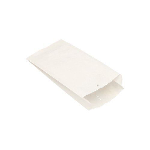 [11530] 1000 Papierfaltenbeutel, Cellulose, gefädelt 21 cm x 10 cm x 5 cm weiss Füllinhalt 0,5 kg