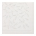 5 x 50 Servietten "ROYAL Collection" 1/4-Falz 40 cm x 40 cm weiss "New Mediterran"