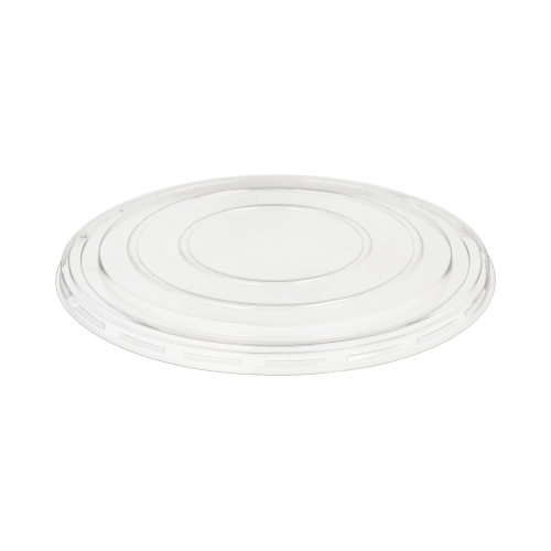 [12037] 6 x 50 Deckel für Salatschalen, R-PET rund Ø 18 cm · 1,5 cm klar