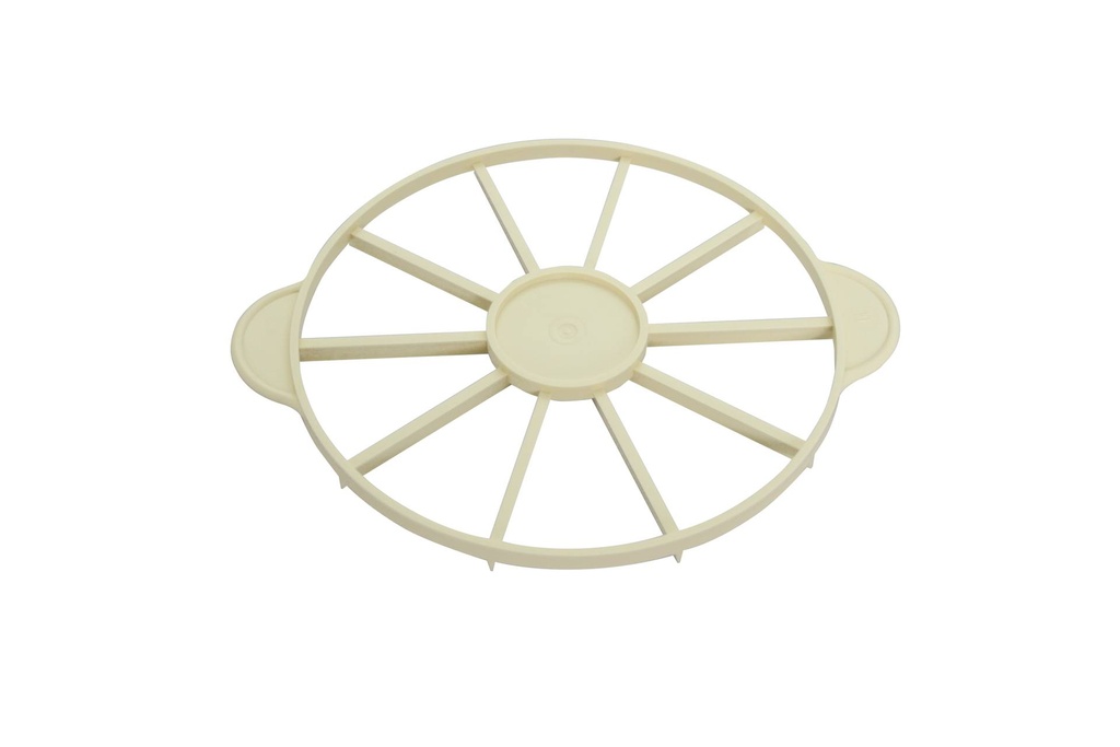 [220110] Tortenteiler aus PP, elfenbein, 10-teilig