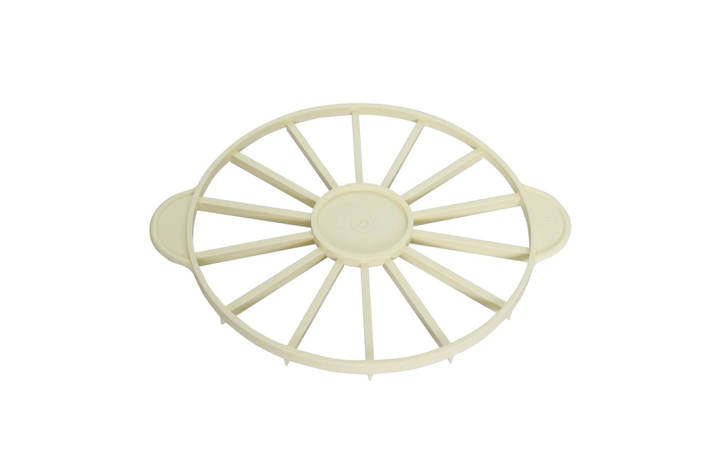 [220114] Tortenteiler aus PP, elfenbein, 14-teilig