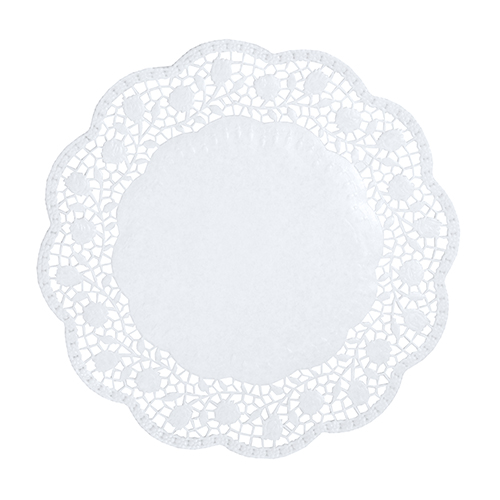 [12263] 20 x 100 Tortenspitzen rund Ø 30 cm weiss