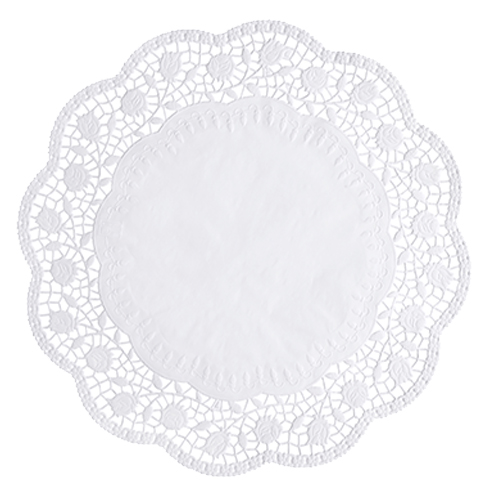 20 x 100 Tortenspitzen rund Ø 36 cm weiss