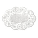 10 x 500 Mokkadeckchen oval 18 cm x 13 cm weiss