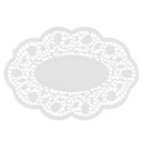 10 x 500 Mokkadeckchen oval 22 cm x 15 cm weiss