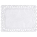 20 x 100 Spitzenpapiere eckig 40 cm x 30 cm weiss