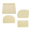 Teigschaber Set aus Polypropylen, 4-teilig