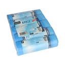 4 x 50 Müllsäcke mit Zugband, HDPE 120 l 100 cm x 70 cm blau