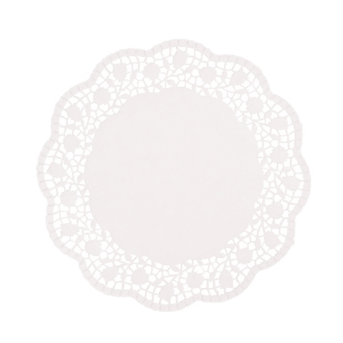 20 x 100 Tortenspitzen rund Ø 25 cm weiss