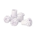 10 x 100 Geflügelmanschetten "pure" Ø 1,8 cm · 4,5 cm weiss