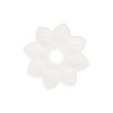 10 x 100 Kerzen-Manschetten rund Ø 10 cm weiss