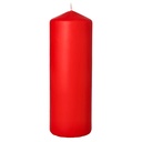 6 x Stumpenkerze Ø 70 mm · 200 mm rot