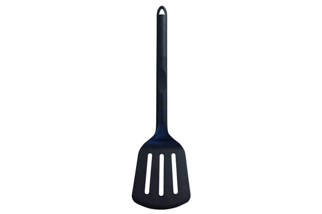 Bratgutwender geschlitzt aus PPA, 310 mm, schwarz