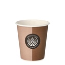 20 x 50 Trinkbecher, Pappe "To Go" 0,2 l Ø 8 cm · 9,1 cm "Barista Time"
