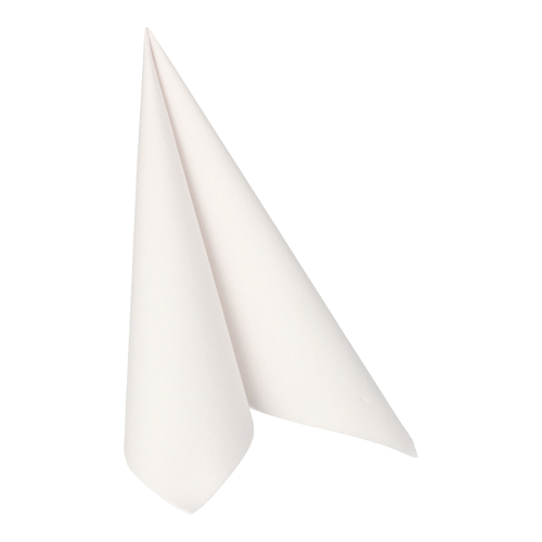 [16931] 8 x 20 Servietten "ROYAL Collection" 1/4-Falz 40 cm x 40 cm weiss