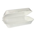4 x 100 Allzweckboxen mit Klappdeckel, XPS 1800 ml 7,5 cm x 24 cm x 13,3 cm weiss