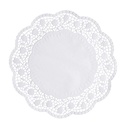 8 x 250 Tortenspitzen rund Ø 30 cm weiss