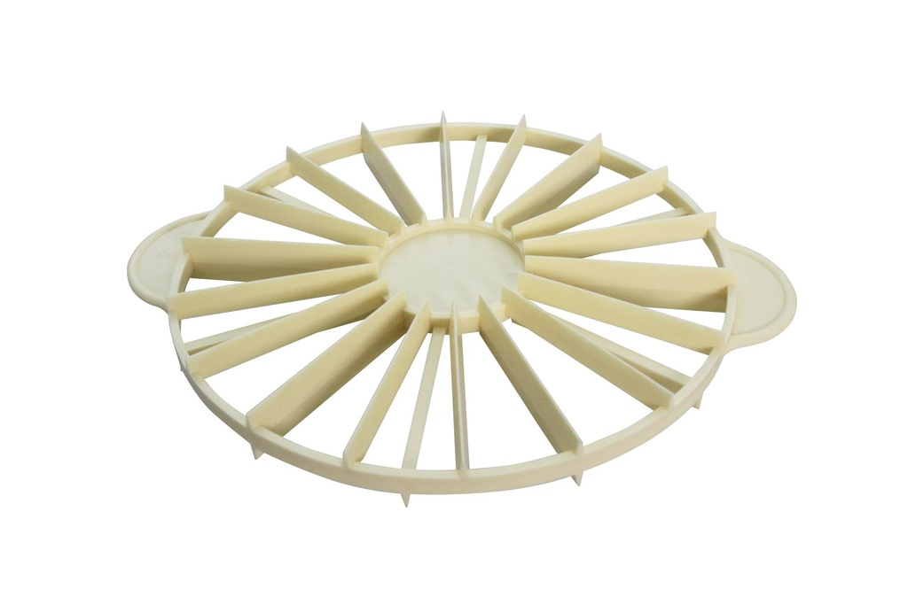 [220124] Tortenteiler aus PP, 12/18-teilig, elfenbein