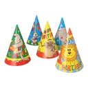 6 x 5 Hütchen "Happy Birthday"