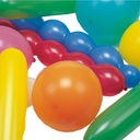 5 x 75 Luftballons farbig sortiert "verschiedene Formen", extra groß