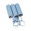 10 x 3 Luftschlangen 4 m "Bayrisch Blau" flammhemmend