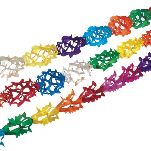 10 x 3 Girlanden, Papier 4 m