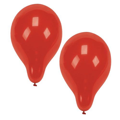 12 x 10 Luftballons Ø 25 cm rot