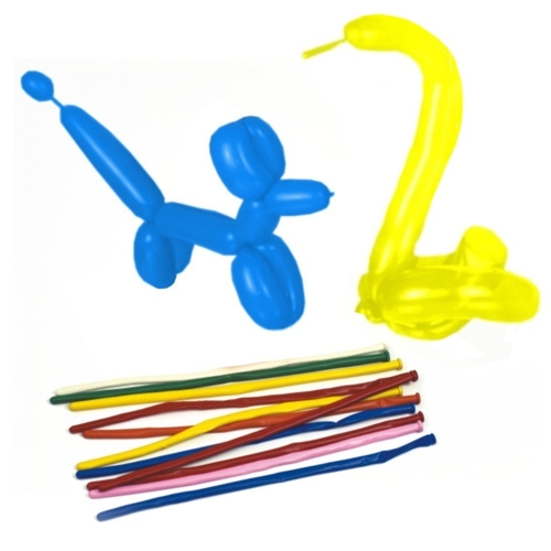 10 x 50 Modellierballons 140 cm farbig sortiert "Maxi"