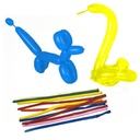 10 x 50 Modellierballons 140 cm farbig sortiert "Maxi"