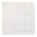 8 x 20 Servietten "ROYAL Collection" 1/4-Falz 40 cm x 40 cm weiss "Ornaments"