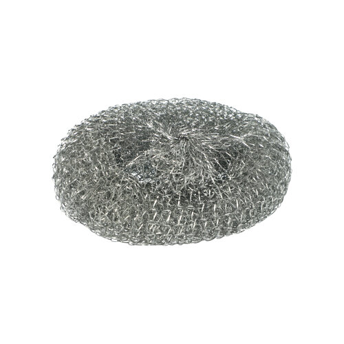 5 x 10 Topfreiniger, Draht rund Ø 12 cm · 3 cm silber , kratzend