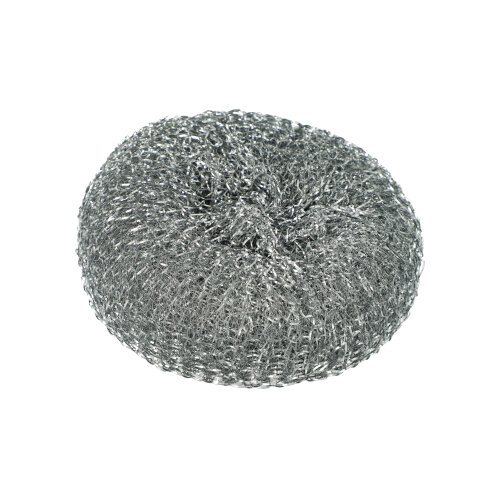 3 x 10 Topfreiniger, Draht rund Ø 13 cm · 4,5 cm silber , kratzend