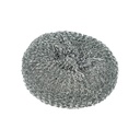 3 x 10 Topfreiniger, Draht rund Ø 13 cm · 4,5 cm silber , kratzend