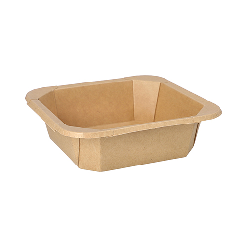 4 x 25 Lunchboxen, Pappe eckig 750 ml 4,7 cm x 16,2 cm x 16,2 cm braun