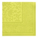 5 x 50 Servietten "ROYAL Collection" 1/4-Falz 40 cm x 40 cm limonengrün "Ornaments"