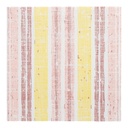 5 x 50 Servietten "ROYAL Collection" 1/4-Falz 40 cm x 40 cm gelb "Stripes"