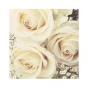 10 x 20 Servietten, 3-lagig 1/4-Falz 33 cm x 33 cm "Royal Flower"