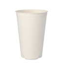 10 x 50 Trinkbecher Zuckerrohr "pure" 0,4 l Ø 9 cm · 13 cm weiss für Heißgetränke