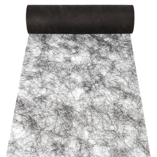 [37060] 8 x Dekoband "Sizoflor" 25 m x 30 cm schwarz