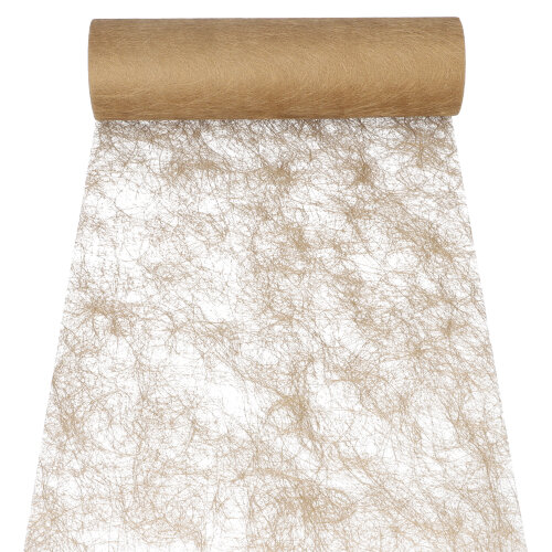 8 x Dekoband "Sizoflor" 25 m x 30 cm gold