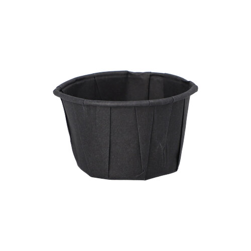 [37075] 20 x 250 Dressingbecher, Papier 50 ml Ø 5,8 cm · 3,5 cm schwarz