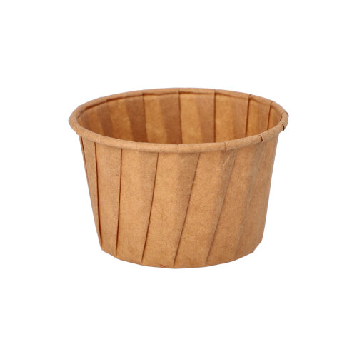 20 x 100 Dressingbecher, Papier "pure" 90 ml Ø 6,6 cm · 4,2 cm braun