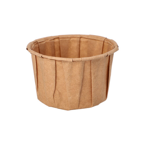 20 x 100 Dressingbecher, Papier "pure" 110 ml Ø 7 cm · 4,2 cm braun